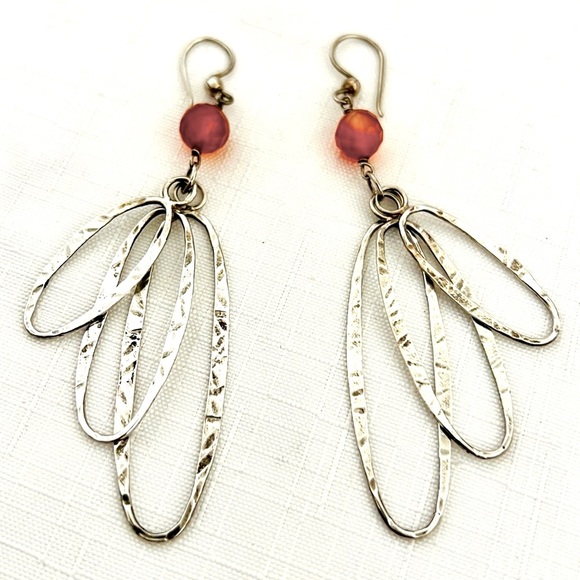 Sterling Silver~Long Earrings - Picture 2 of 7